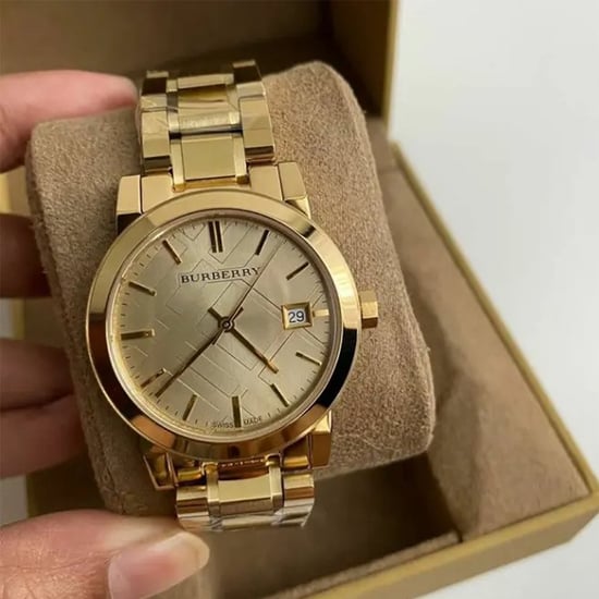 Burberry BU9134 Women's City Watch - 34mm Champagne Gold Elegance - Image 4