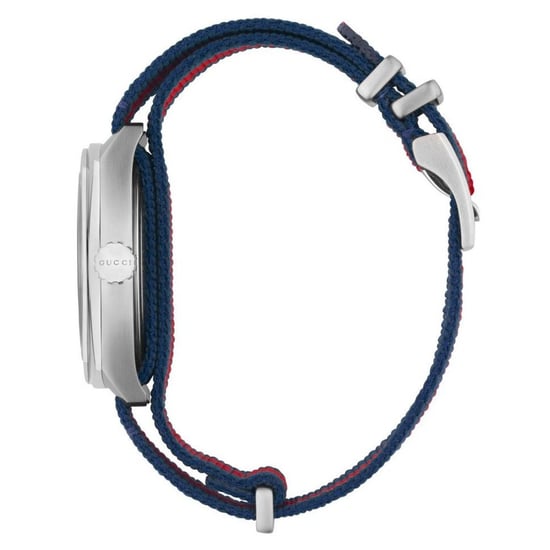 Gucci YA142304 GG2570 Men's 41mm Blue Canvas Watch - Stylish & Durable - Image 3