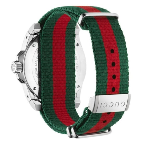 Gucci Dive Men's Watch YA136206 with Black Dial and Multicolored Bracelet - Image 4