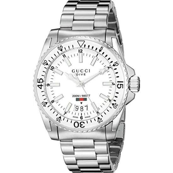 Gucci YA136302 Men's Dive Watch - 40mm Stainless Steel & 200m Water Resistant - Image 1