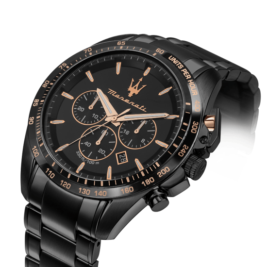 Maserati R8873612048 Traguardo Men's Chronograph Watch with Black Dial - Image 2