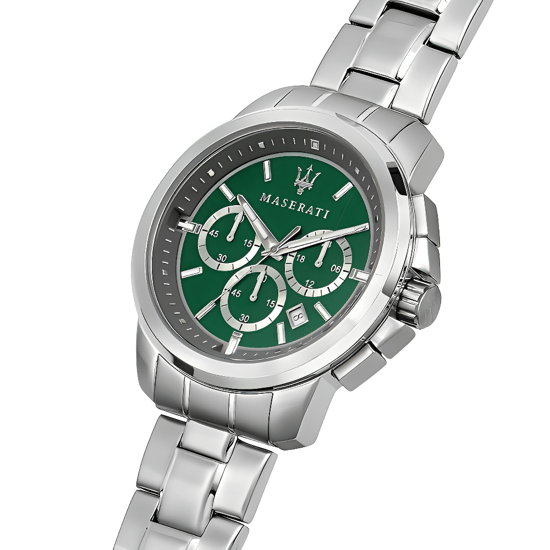 Maserati R8873621017 Successo Men's Chronograph Watch with Green Dial - Image 3