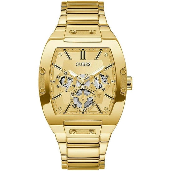 Stijlvol Guess GW0456G2 Phoenix herenhorloge in goud roestvrij staal - Image 1