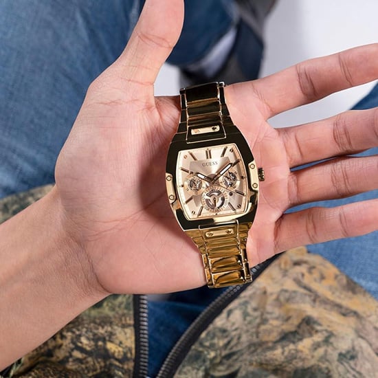 Stijlvol Guess GW0456G2 Phoenix herenhorloge in goud roestvrij staal - Image 3