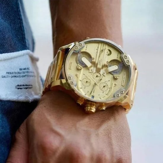Diesel DZ7399 Mr Daddy 2.0 Yellow Gold Men's Chronograph Watch - Image 4