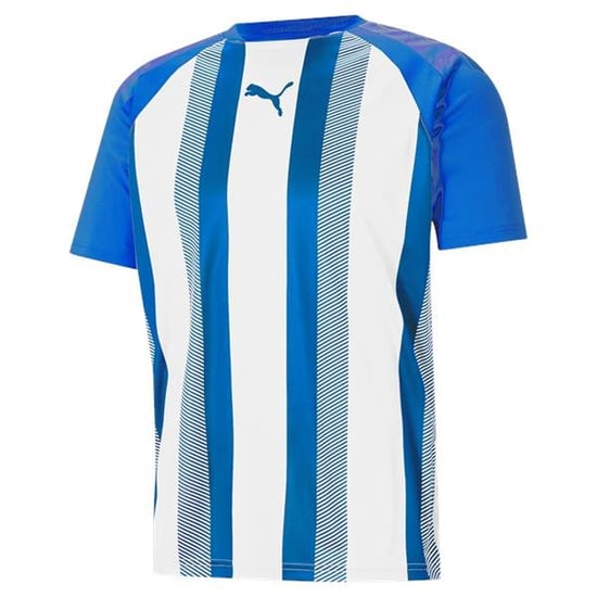 Puma TeamLiga Striped Mens Blue/White Football Shirt - Image 1