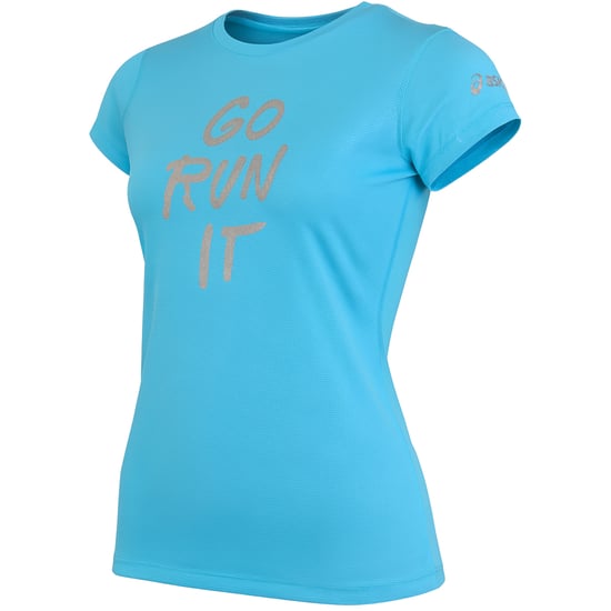 Asics Go Run It Womens Light Blue T-Shirt - Image 2