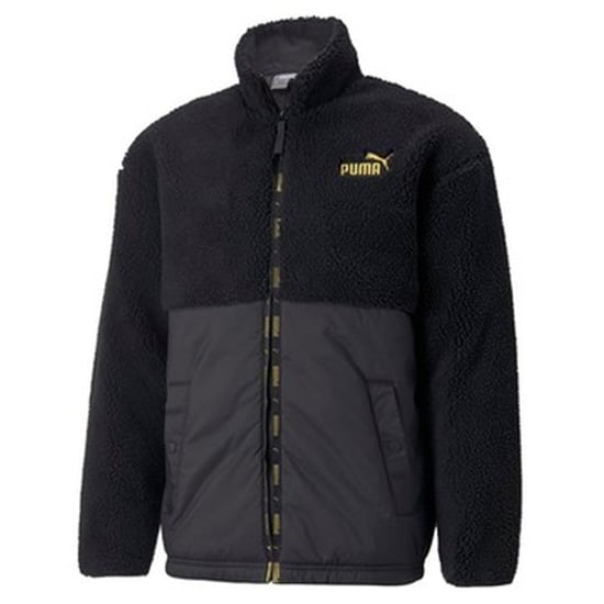 Puma Essentials+ Mens Black Sherpa Jacket - Image 1