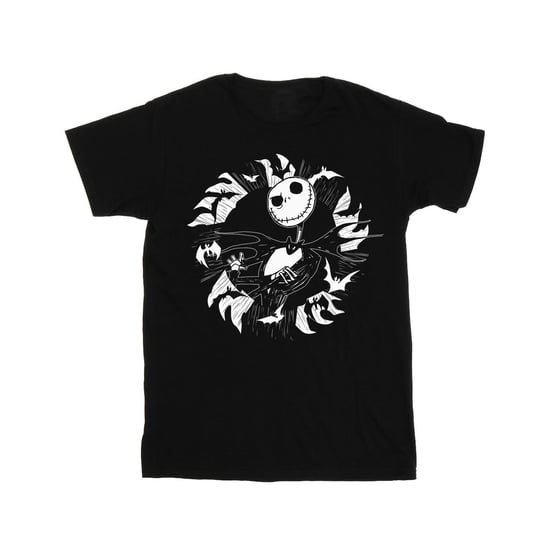 Disney Jongens Nightmare Before Christmas Jack Bat Circle T-Shirt (Zwart) - Image 1