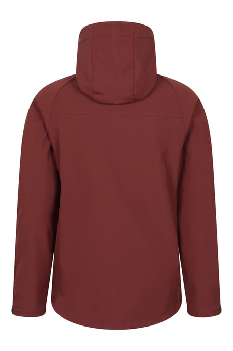'Exodus' Men's Softshell Jacket Insulated Breathable Water Resistant Coat Dark Red - Image 4