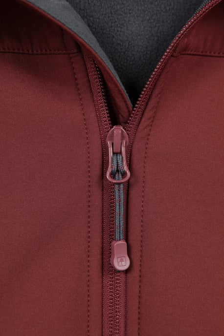 'Exodus' Men's Softshell Jacket Insulated Breathable Water Resistant Coat Dark Red - Image 6