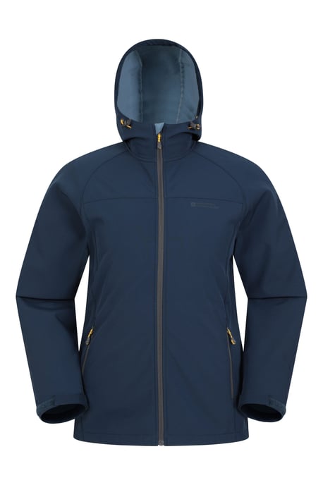 'Exodus' Men's Softshell Jacket Insulated Breathable Water Resistant Coat Blue - Image 6