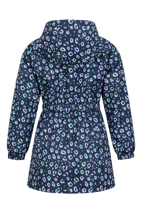 'Dale' Kids Printed Jacket with Taped Seams Multiple Pockets Waterproof Everyday Coat Purple - Image 3