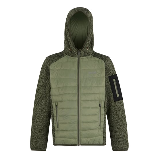 Regatta Childrens/Kids Newhill Hybrid Jacket (Oil Green) - Image 1