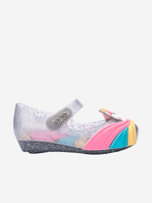 Girls Unicorn Ballerinas in Multicolour - Image 1