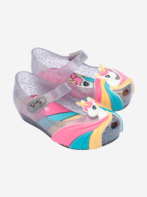 Girls Unicorn Ballerinas in Multicolour - Image 2