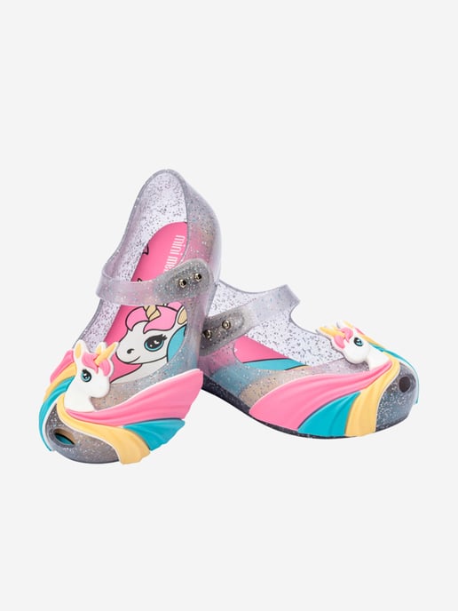 Girls Unicorn Ballerinas in Multicolour - Image 3