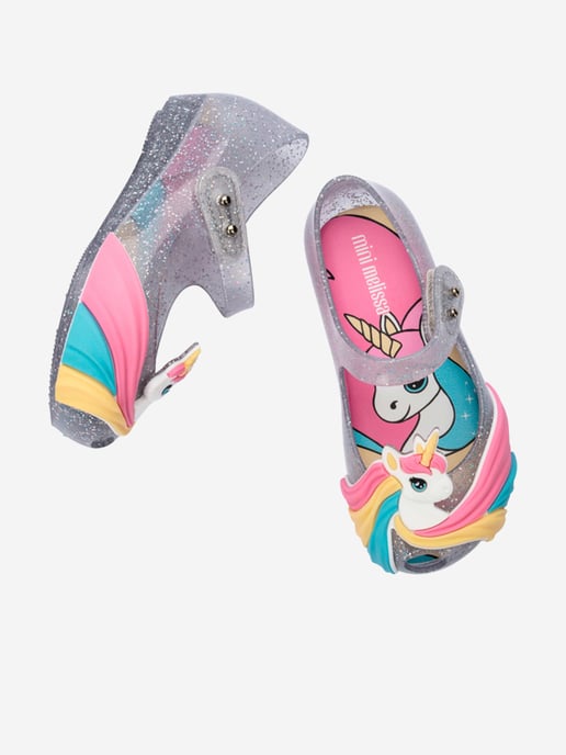 Girls Unicorn Ballerinas in Multicolour - Image 4