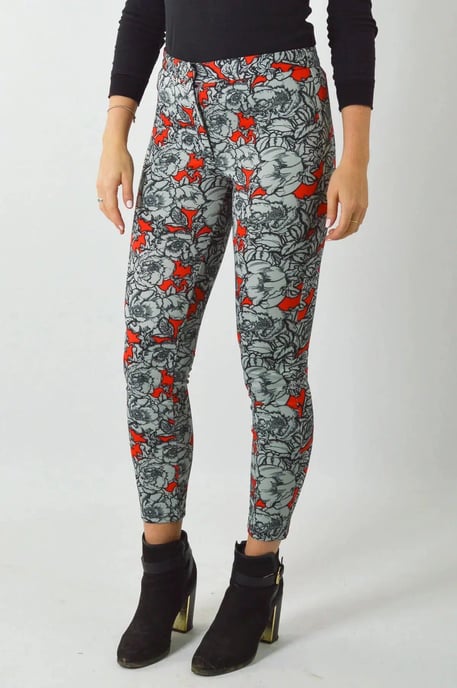 Floral Scuba Jeggings - Image 2