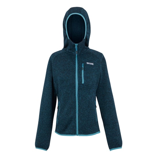 Regatta Womens/Ladies Newhill Hooded Fleece Jacket (Moroccan Blue) - Image 1