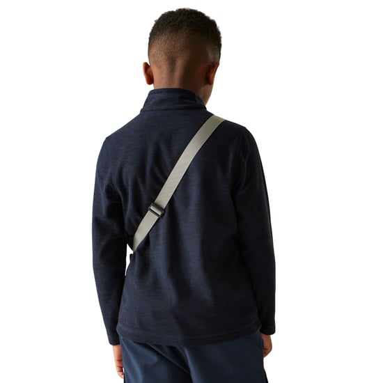 Regatta Kinder/Kids Hot Shot Quarter Zip Fleece Top (Marine) - Image 2