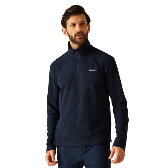 Regatta Heren Thompson Marl Half Zip Fleece Jacket (Marineblauw) - Image 4