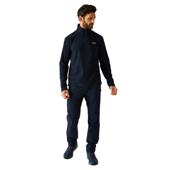 Regatta Heren Thompson Marl Half Zip Fleece Jacket (Marineblauw) - Image 5