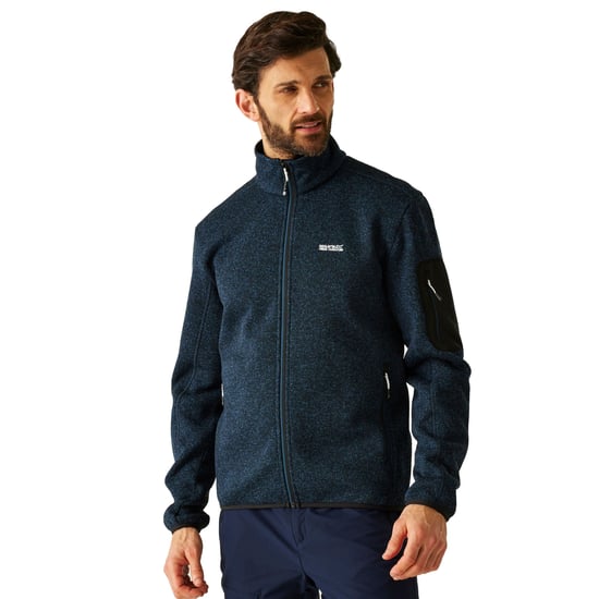 Regatta Heren Newhill Marl Full Zip Fleecejack (Maanlicht Denim) - Image 5
