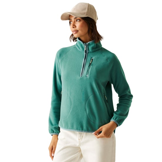 Regatta Dames/Dames Frankie Quarter Zip Fleece Top (Sparrengroen) - Image 5