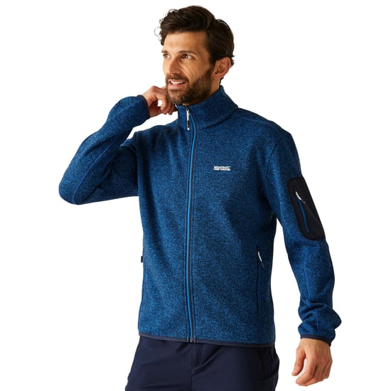 Regatta Heren Newhill Marl Full Zip Fleecejack (Snorkelblauw) - Image 5