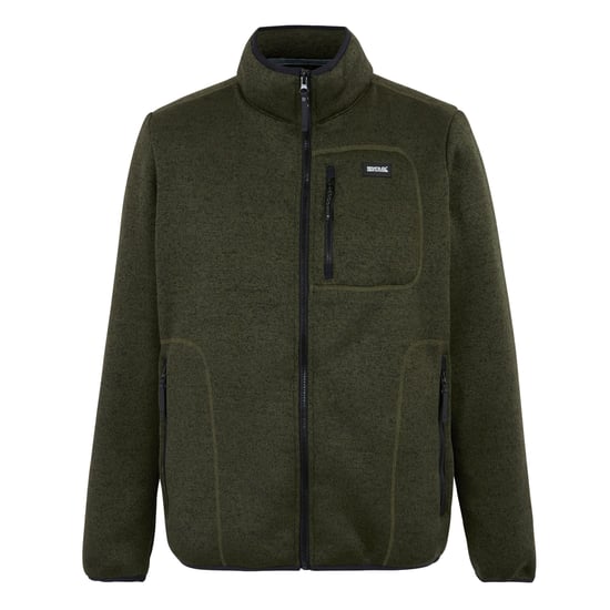Regatta Mens Barlee Marl Full Zip Fleece Jacket (Dark Khaki) - Image 1