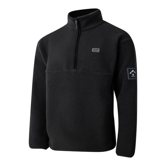 Dare 2B Mens Twin Tip Fleecejacka med halv dragkedja (Svart) - Image 3