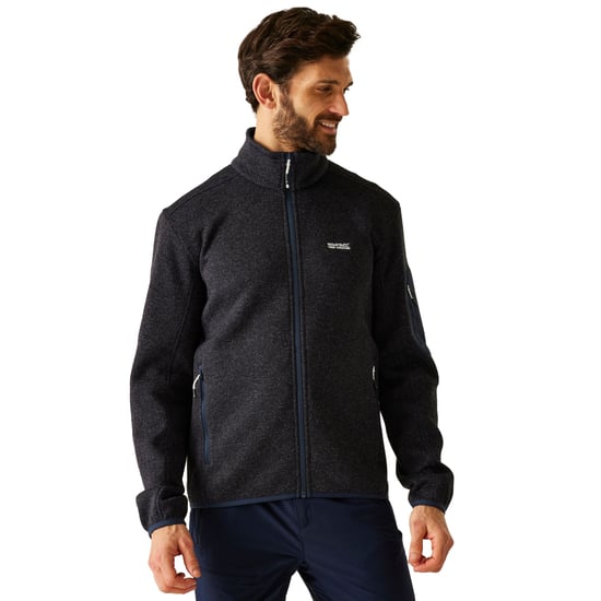 Regatta Heren Newhill Marl Full Zip Fleecejack (Marine) - Image 5