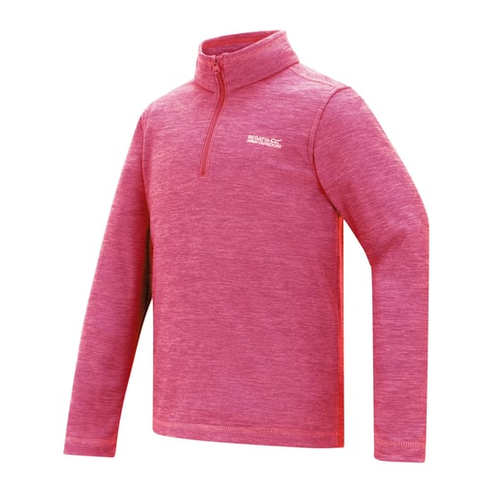 Regatta Kinder/Kids Hot Shot Quarter Zip Fleece Top (Pop) - Image 3