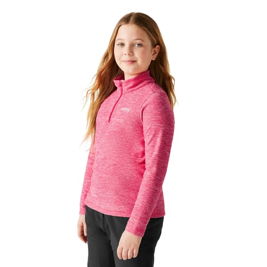 Regatta Kinder/Kids Hot Shot Quarter Zip Fleece Top (Pop) - Image 4
