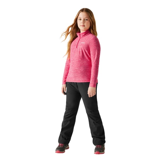 Regatta Kinder/Kids Hot Shot Quarter Zip Fleece Top (Pop) - Image 6