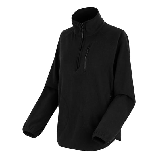 Regatta Dames/Dames Frankie Quarter Zip Fleece Top (Zwart) - Image 3