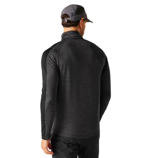 Regatta Heren Hepley Half Zip Fleecejack (As/Zwart) - Image 5