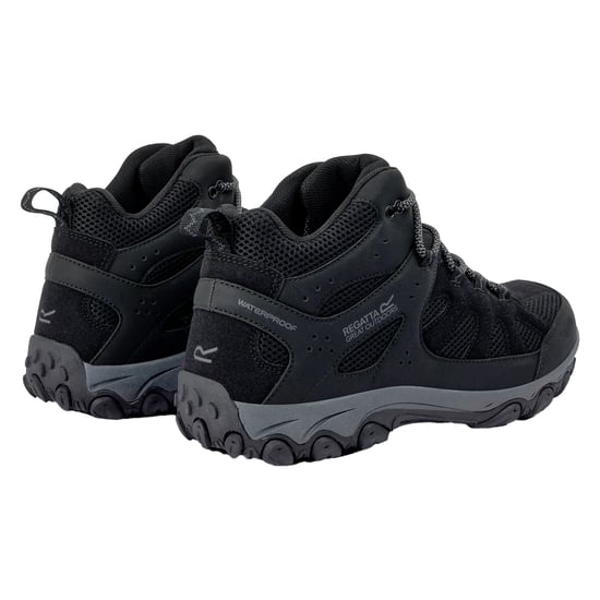 Regatta Mens Edgepoint IV Walking Boots (Black/Granite) - Image 2