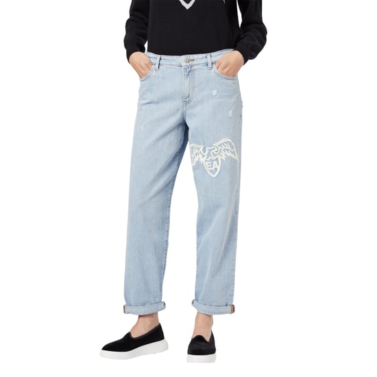 Emporio Armani Womens/Ladies J89 Baggy Jeans (Blue) - Image 1