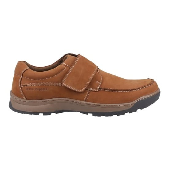 Hush Puppies Heren Casper Leren Klittenbandschoenen (Tan) - Image 1