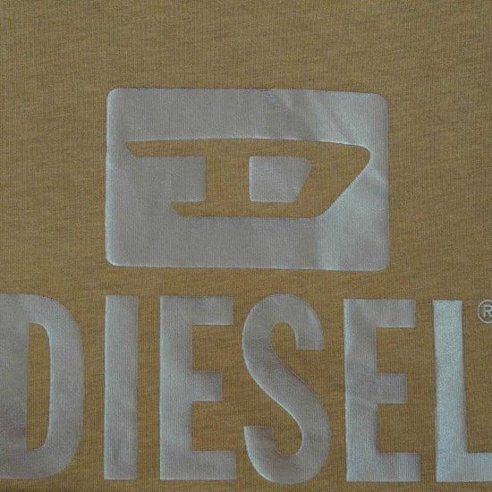 Diesel Heren Monotone Logo T-Shirt (Bruin) - Image 2