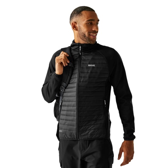 Regatta Mens Clumber Hybrid Jacket (Black) - Image 4