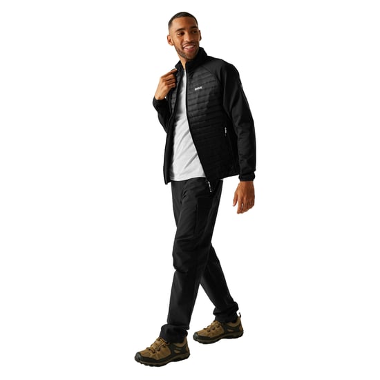 Regatta Mens Clumber Hybrid Jacket (Black) - Image 5