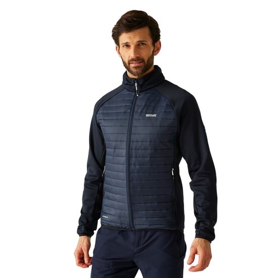 Regatta Clumber Hybrid Jacket för herrar (Marinblått) - Image 4