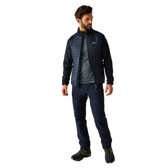 Regatta Clumber Hybrid Jacket för herrar (Marinblått) - Image 5