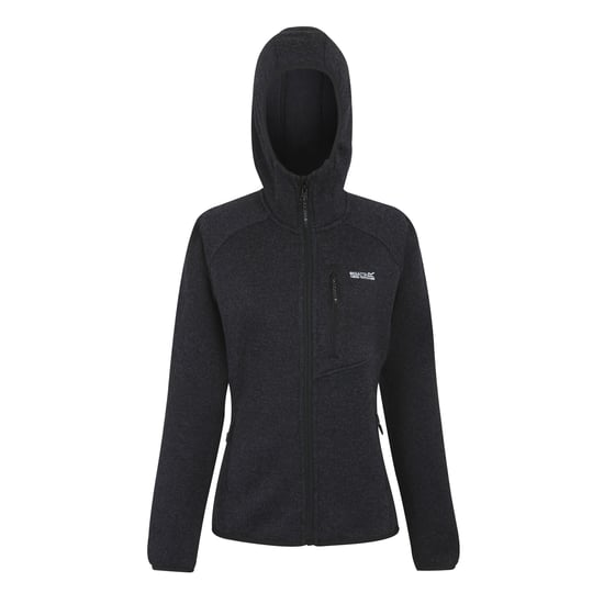 Regatta Womens/Ladies Newhill Hooded Fleece Jacket (Black) - Image 1
