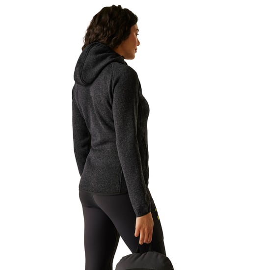 Regatta Womens/Ladies Newhill Hooded Fleece Jacket (Black) - Image 4