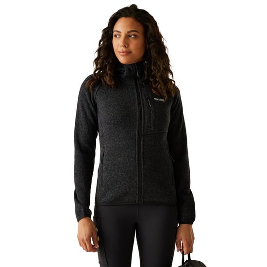 Regatta Womens/Ladies Newhill Hooded Fleece Jacket (Black) - Image 5