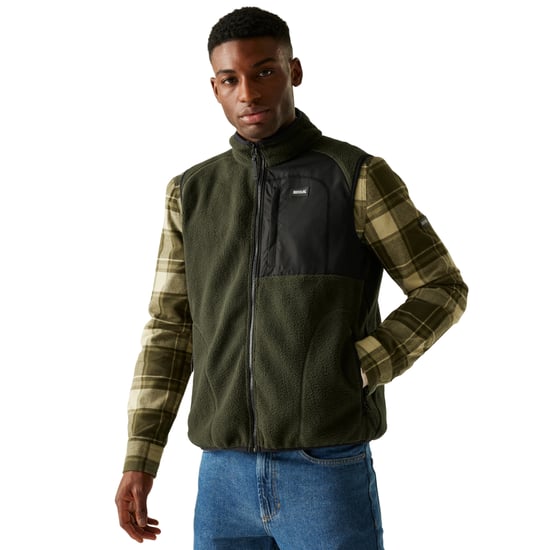 Regatta Heren Frankie Borg Body Warmer (Donkere Khaki) - Image 4